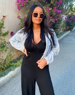 Jesse Wide Leg Jumpsuit - Black -Chic Mode Shop JESSE WIDE LEG JUMPSUIT BLCK 3