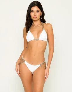 Justice Skimpy Bottom - White -Chic Mode Shop JUSTICETRITOP JUSTICESKIMPYBOTTOM WHTE 1