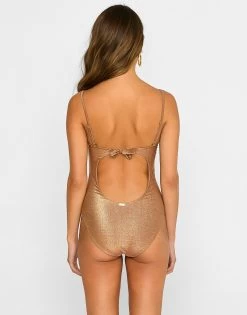 Katrina Full One Piece - Glitter Nude -Chic Mode Shop KATRINAONEPIECE BRWN 2