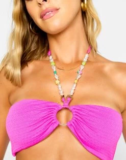 Keels Bandeau Top - Dragon Fruit