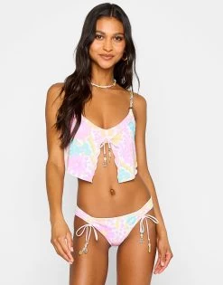Keoni Crop Top - Sweet Femme Floral -Chic Mode Shop KEONI CROP TOP KEONI FULL BOTTOM SWFF 1