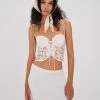 Kyra Crop Top By For Love & Lemons - White 1 Kyra Crop Top By For Love & Lemons - White -Chic Mode Shop KYRA CROP TOP WHTE 2
