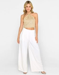 Layla Sweater Top By Summer Haus - Gold