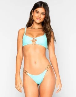 Lexi Bralette Top - Aqua Squiggle -Chic Mode Shop LEXI BRALETTE LEXI TANGO AQUA 1