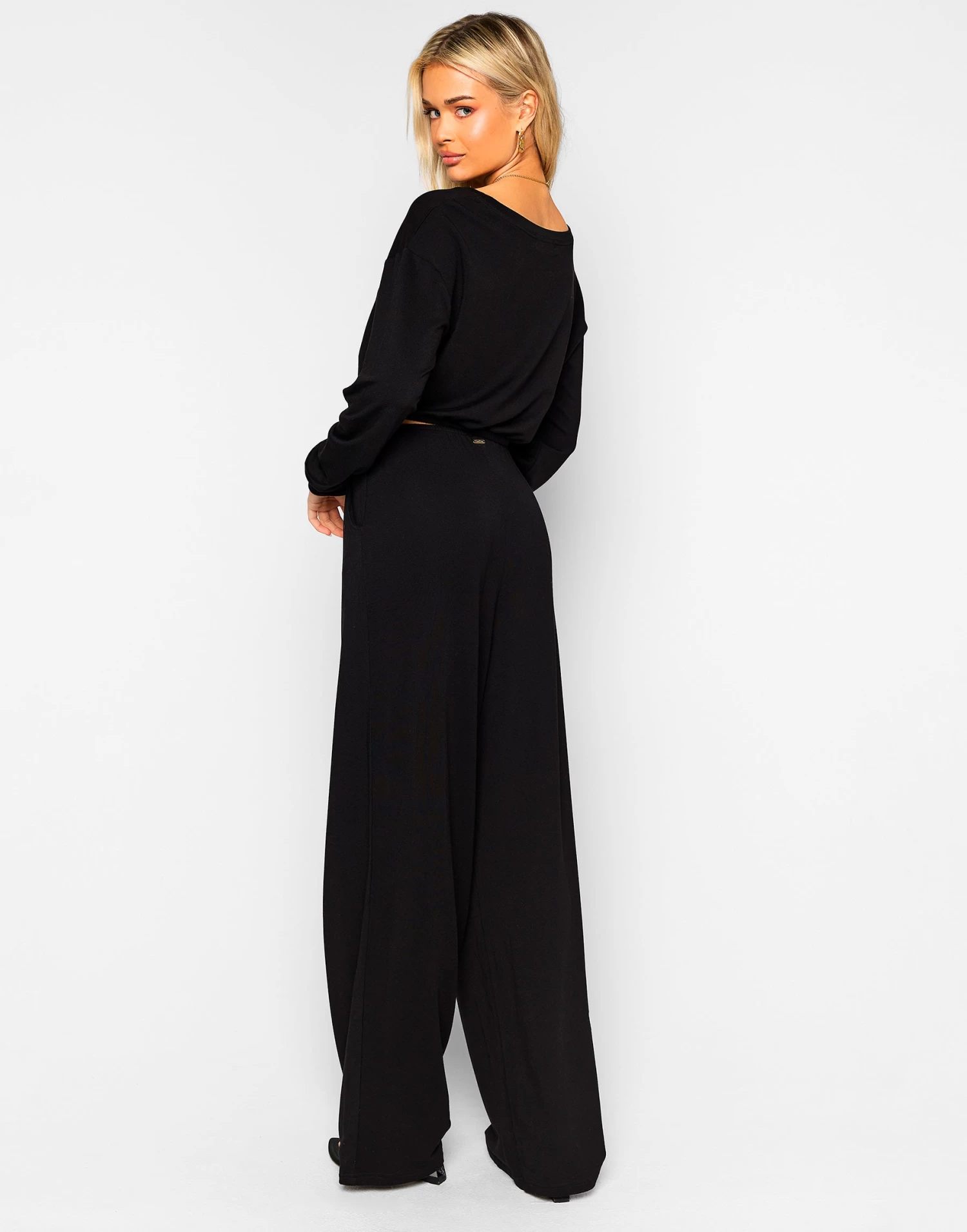 Jesse Wide Leg Pant - Black 6 Jesse Wide Leg Pant - Black - Image 4