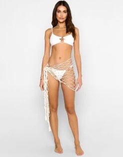 Lost Treasure Pareo By Summer Haus - White