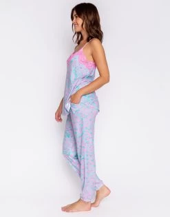 Leopard Dreams Cami By P.J. Salvage - Aqua -Chic Mode Shop LeopardDreamsCami JoggerAqua4 0a459bb9 7d84 4327 a3fe 44c87a467361