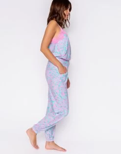 Leopard Dreams Cami By P.J. Salvage - Aqua -Chic Mode Shop LeopardDreamsCami JoggerAqua5 dd0bf3c4 66a3 48c9 b3a0 814f2b9874b4