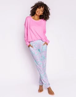 Leopard Dreams Jogger By P.J. Salvage - Aqua