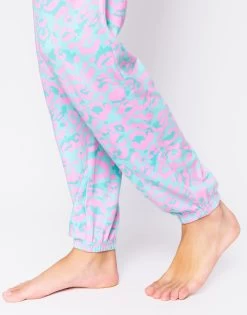 Leopard Dreams Jogger By P.J. Salvage - Aqua -Chic Mode Shop LeopardDreamsJoggerAqua6