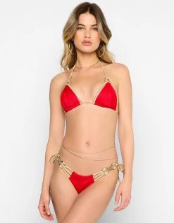 Madagascar Glam Triangle Top - Red -Chic Mode Shop MADAGASCARGLAMTRITOP TIESIDEBOTTOM REDD 1 abd92199 fb01 4662 8b7c 0b398f19dc81