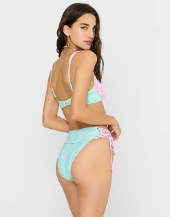 Maeven High Waist Bottom - Blue Ditsy Shell -Chic Mode Shop MAEVENUNDERWIRETOP MAEVENHIGHWAISTBOTTOM BDSH 5 efff3dd2 b147 43e3 986d 67d8b45cfd01