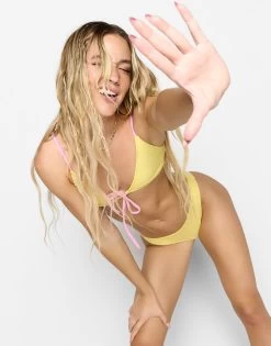 Margot Bralette Top By Summer Haus - Yellow -Chic Mode Shop MARGOTYELLOW5 a41fcce6 950b 449d a96d 6e89ec80a3af