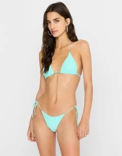 Morgan Triangle Top - Aqua Rhinestone