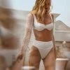 Portia High Waist Bottom - White Rib -Chic Mode Shop MaggieRawlinsKarter Portia LateNights 2 bee8f826 2260 4d98 8d5a ab0ea92f0800