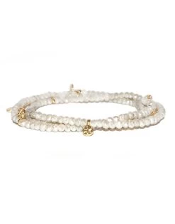 Mini Disc Stretch Wrap By Marlyn Schiff - Gold/Light Grey