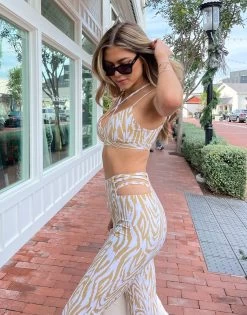 Elia Legging - Wood -Chic Mode Shop NATALIE BUSH ADONIA SPORTS BRA ELIA LEGGING WOOD 7