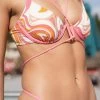 Nora Underwire Top - Pink/Orange Multi 2 Nora Underwire Top - Pink/Orange Multi -Chic Mode Shop NORA UNDERWIRE TOP AURORA SKIMPY BOTTOM PKMT 1