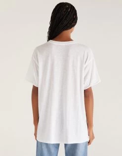 Oversized Bikini Tee By Z Supply - White -Chic Mode Shop OversizedBikiniTeeWhite2