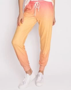 Paradise Pearls Banded Pant By P.J. Salvage - Dusty Tangerine -Chic Mode Shop ParadisePearlsBandedPantDustyTangerine1