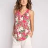Playful Prints Tank By P.J. Salvage - Fuschia -Chic Mode Shop PlayfulPrintsTankFuschia1