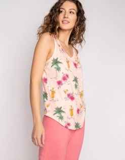 Playful Prints Tank By P.J. Salvage - Pink Dream 16 Playful Prints Tank By P.J. Salvage - Pink Dream -Chic Mode Shop PlayfulPrintsTankPinkDream1