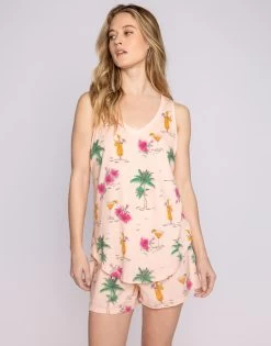 Playful Prints Tank By P.J. Salvage - Pink Dream 21 Playful Prints Tank By P.J. Salvage - Pink Dream -Chic Mode Shop PlayfulPrintsTankPinkDream11