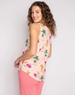 Playful Prints Tank By P.J. Salvage - Pink Dream 17 Playful Prints Tank By P.J. Salvage - Pink Dream -Chic Mode Shop PlayfulPrintsTankPinkDream4
