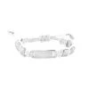 Pull Tie Bracelet By Marlyn Schiff - Silver/White -Chic Mode Shop PullTieBraceletSilverWhite
