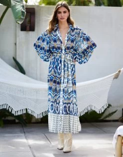 Reign Maxi Dress By Summer Haus - Blue -Chic Mode Shop REIGNMAXIBLUE 1