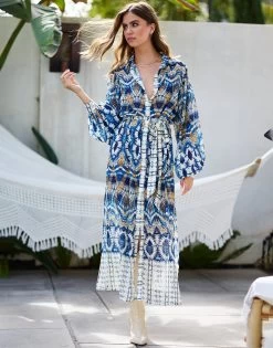 Reign Maxi Dress By Summer Haus - Blue -Chic Mode Shop REIGNMAXIBLUE 2