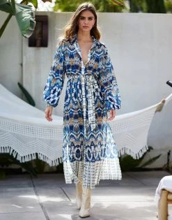 Reign Maxi Dress By Summer Haus - Blue