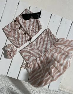 Remi Tube Top - Nude/Ivory -Chic Mode Shop REMI TUBE TOP SINORA MINI SKIRT REESE SCRUNCHIE NDIV 4