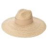 Raffia Braid Wide Brim Fedora With Suede Band By San Diego Hat Company - Natural -Chic Mode Shop RHX2610 OS NAT