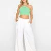 Riley Crop Top By Summer Haus - Green -Chic Mode Shop RILEYCROP.GREN .1