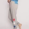 Star Spangled Banded Pant By P.J. Salvage - Heather Grey -Chic Mode Shop RJSSP3 HEATHERGREY 1 e53751fc b5ab 49fd 9597 18a5547fed98