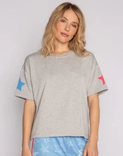 Star Spangled Tee By P.J. Salvage - Heather Grey