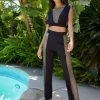 Rory Crop Top - Black -Chic Mode Shop RORYTOP RAINEPANT BLCK 1