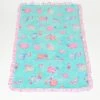 Blue Ditsy Shell Towel -Chic Mode Shop RUFFLETOWEL OVERSIZED BDSH 1