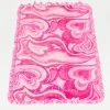 Pink Multi Towel -Chic Mode Shop RUFFLETOWEL OVERSIZED PKMU 1
