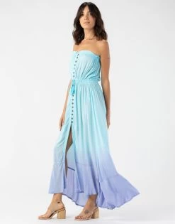 Ryden Maxi Dress By Tiare Hawaii - Aqua Lavender Ombre