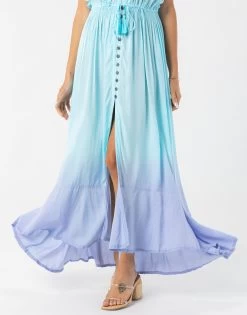 Ryden Maxi Dress By Tiare Hawaii - Aqua Lavender Ombre -Chic Mode Shop RYDENMAXAquaLavenderOmbre 6