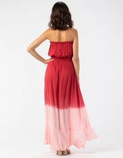 Ryden Maxi Dress By Tiare Hawaii- Ruby Peach Ombre -Chic Mode Shop RYDENMAXRubyPeachOmbre 3