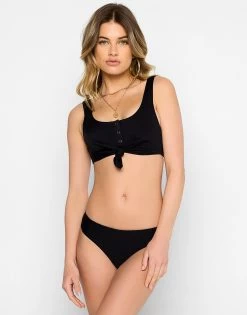 Kate Full Bottom - Black Rib -Chic Mode Shop SAGEKNOTTOP KATEFULLBOTTOM BLCK 1 9e69f162 875f 4c33 9fec 7394fc4dfb4b