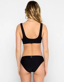 Kate Full Bottom - Black Rib -Chic Mode Shop SAGEKNOTTOP KATEFULLBOTTOM BLCK 3