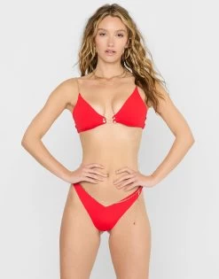 Serena Triangle Top - Red -Chic Mode Shop SERENATRITOP SERENATANGOBOTOTM REDD 1