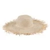 Woven Sun Hat With Frayed Edge By San Diego Hat Company - Natural -Chic Mode Shop SPS1006 OS NAT