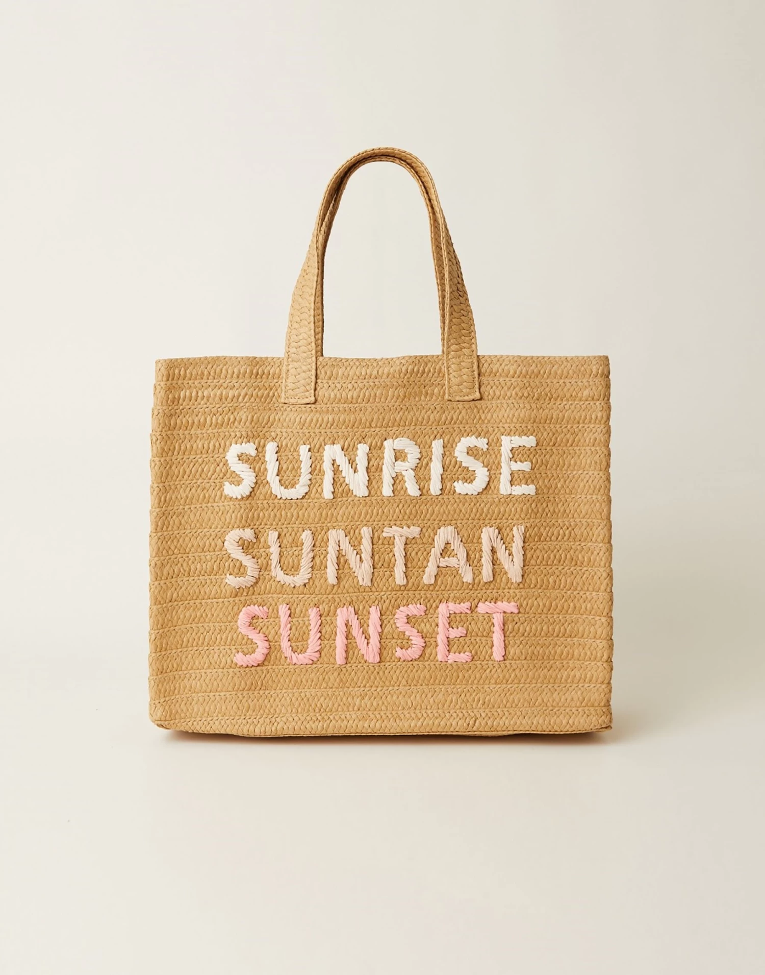 Sunrise, Suntan, Sunset Tote By BTB Los Angeles - Sand Coral Rainbow 3 Sunrise, Suntan, Sunset Tote By BTB Los Angeles - Sand Coral Rainbow