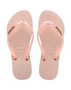 Slim Glitter Flourish Sandal By Havaianas - Macaron Pink