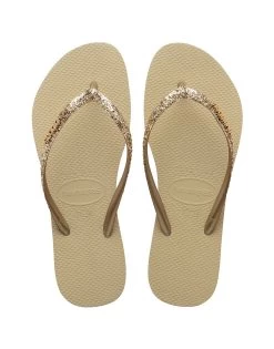 Slim Glitter II Sandal By Havaianas - Sand Grey